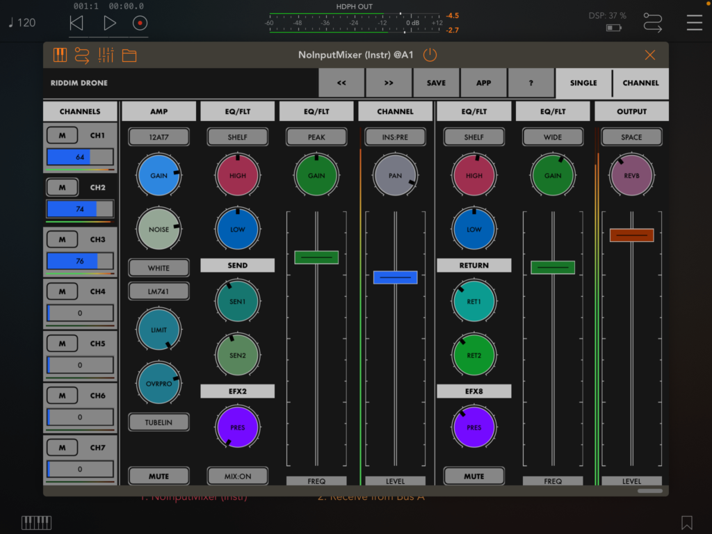 NoInputMixer in action. Screenshot by author.